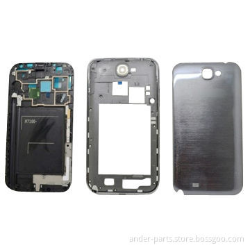 Replacement Full Housing for Samsung Galaxy Note 2 n7100, Front Frame+Middle Frame+Back Cover